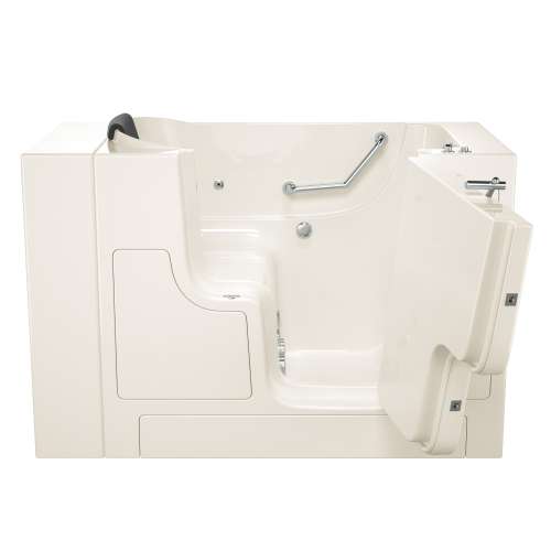 Gelcoat Wit 30-In X 52-In Walk-In Whirlpool Massage Bathtub With Right Hand Drain