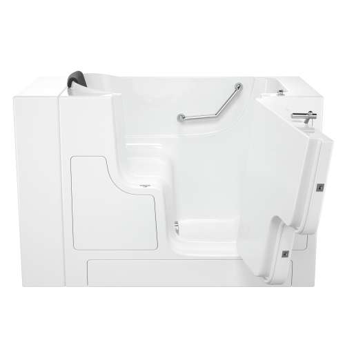 30-in. x 52-in. Outward Opening Door Walk-In Soaking Bathtub with Right Door/Drain in White