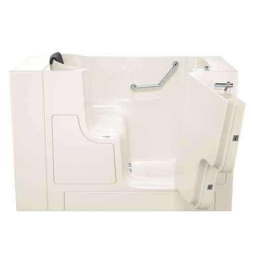 30-in. x 52-in. Outward Opening Door Walk-In Soaking Bathtub with Right Door/Drain in Linen