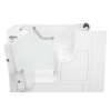 30-in. x 52-in. Outward Opening Door Walk-In Soaking Bathtub with Left Door/Drain in White