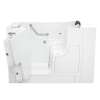 30-in. x 52-in. Outward Opening Door Walk-In Whirlpool Massage and Air Spa Bathtub with Left Door/Drain in White