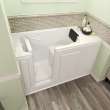 2848.105.WLW Gelcoat Wit 28-In X 48-In Walk-In Whirpool Massage Bathtub With Left Hand Drain