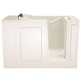 Gelcoat Wit 28-In X 48-In Walk-In Soaking Bathtub With Right Hand Drain