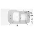 32-in. x 52-in. Outward Opening Door Walk-In Whirlpool Massage Bathtub with Right Door/Drain and Tub Faucet in White