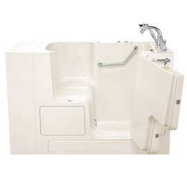 32-in. x 52-in. Outward Opening Door Walk-In Air Spa Bathtub with Right Door/Drain and Tub Faucet