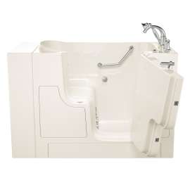 30-in. x 52-in. Outward Opening Door Walk-In Air Spa and Whirlpool Massage Bathtub with Right Door/Drain and Tub Faucet