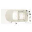 30-in. x 52-in. Outward Opening Door Walk-In Air Spa Bathtub with Right Door/Drain and Tub Faucet