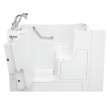 30-in. x 52-in. Outward Opening Door Walk-In Air Spa Bathtub with Left Door/Drain and Tub Faucet in White