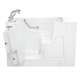 30-in. x 52-in. Outward Opening Door Walk-In Air Spa Bathtub with Left Door/Drain and Tub Faucet in White