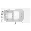 32-in. x 52-in. Outward Opening Door Walk-In Whirlpool Massage Bathtub with Left Door/Drain and Tub Faucet in White