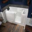 Acrylic Wit 32-In X 60-In Walk-In Air Spa And Whirlpool Massage Bathtub With Right Hand Drain