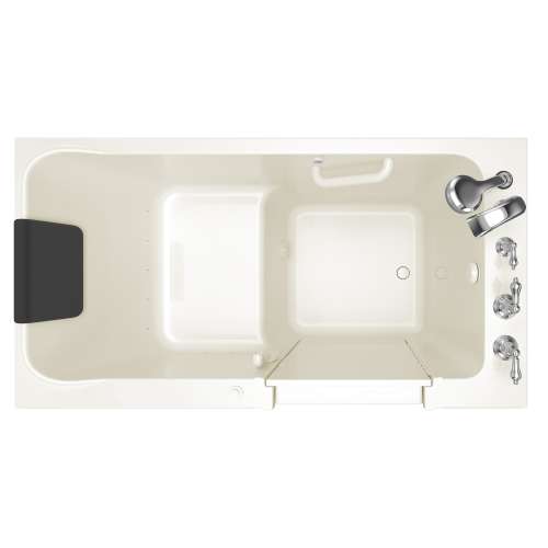 Acrylic Wit 32-In X 60-In Walk-In Air Spa Bathtub With Right Hand Drain