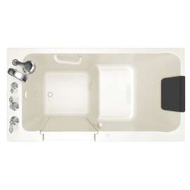 Acrylic Wit 32-In X 60-In Walk-In Air Spa Bathtub With Left Hand Drain