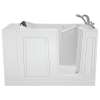 30-in. x 51-in. Walk-In Whirlpool Massage Bathtub with Right-Hand Drain and Tub Faucet in White