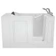 30-in. x 51-in. Walk-In Whirlpool Massage Bathtub with Right-Hand Drain and Tub Faucet in White