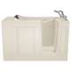 30-in. x 51-in. Walk-In Whirlpool Massage Bathtub with Right-Hand Drain and Tub Faucet in Linen