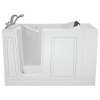 30-in. x 51-in. Walk-In Whirlpool Massage Bathtub with Left-Hand Drain and Tub Faucet in White