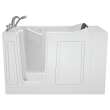 30-in. x 51-in. Walk-In Soaking Bathtub with Left-Hand Drain and Tub Faucet in White