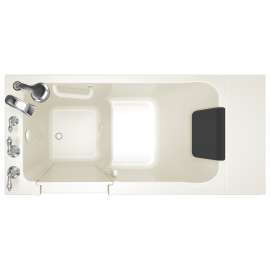 Acrylic Wit 28-In X 48-In Walk-In Soaking Bathtub With Left Hand Drain