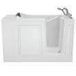 28-in. x 48-in. Walk-In Air Spa and Whirlpool Massage Bathtub with Right-Hand Drain and Tub Faucet in White