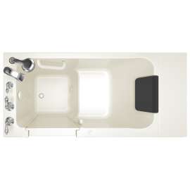 Acrylic Wit 28-In X 48-In Walk-In Air Spa Bathtub With Left Hand Drain