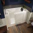2848.119.ALL 28-in. x 48-in. Walk-In Air Spa Bathtub with Left-Hand Drain and Tub Faucet in Linen