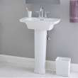 Edgemere Pedestal Leg in White