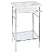 Edgemere 21.5-in. Metal Console Table Legs in Polished Chrome