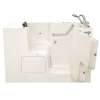 32-in. x 52-in. Outward Opening Door Walk-In Whirlpool Massage Bathtubs with Right Door/Drain and Tub Faucet in Linen