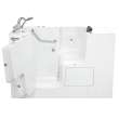 3252OD.109.WLW-PC 32-in. x 52-in. Outward Opening Door Walk-In Whirlpool Massage Bathtub with Left Door/Drain and Tub Faucet in White