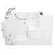 3252OD.109.WLW-PC 32-in. x 52-in. Outward Opening Door Walk-In Whirlpool Massage Bathtub with Left Door/Drain and Tub Faucet in White