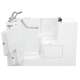 3252OD.109.ALW-PC 32-in. x 52-in. Outward Opening Door Walk-In Air Spa Bathtub with Left Door/Drain and Tub Faucet in White