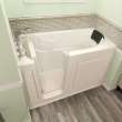 3060.109.WL-M Gelcoat Wit 30-in. x 60-in. Walk-In Whirlpool Massage Bathtub with Left-Hand Drain and Tub Faucet
