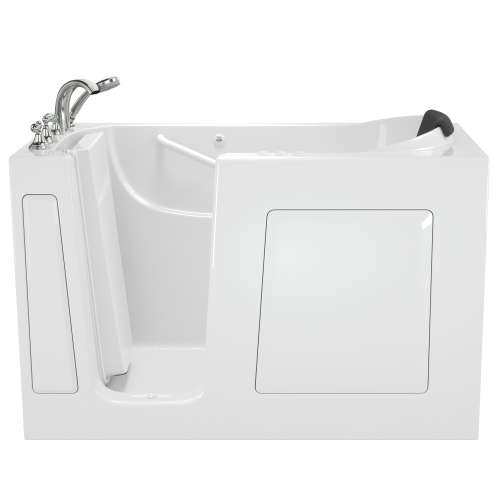 3060.109.CLW 30-in. x 60-in. Walk-In Air Spa and Whirlpool Massage Bathtub with Left-Hand Drain and Tub Faucet in White