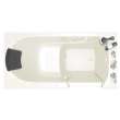 3060.109.ARL 30-in. x 60-in. Walk-In Air Spa Bathtub with Right-Hand Drain and Tub Faucet in Linen