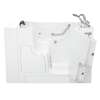 3052OD.109.WRW-PC 30-in. x 52-in. Outward Opening Door Walk-In Whirlpool Massage Bathtub with Right Door/Drain and Tub Faucet in White