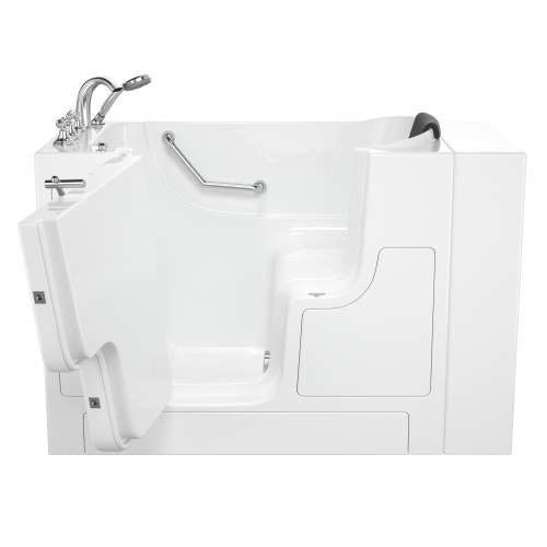 3052OD.109.SLW-PC 30-in. x 52-in. Outward Opening Door Walk-In Soaking Bathtub with Left Door/Drain and Tub Faucet in White