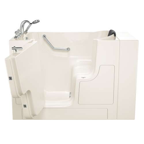 3052OD.109.SLL-PC 30-in. x 52-in. Outward Opening Door Walk-In Soaking Bathtub with Left Door/Drain and Tub Faucet in Linen