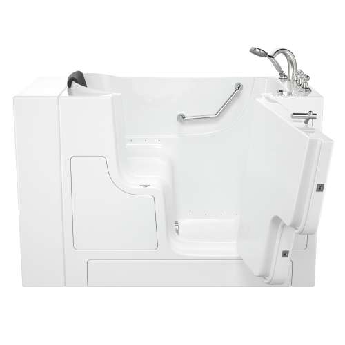 3052OD.109.ARW-PC 30-in. x 52-in. Outward Opening Door Walk-In Air Spa Bathtub with Right Door/Drain and Tub Faucet in White