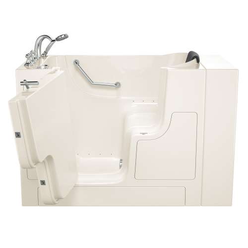 30-in. x 52-in. Outward Opening Door Walk-In Air Spa Bathtub with Left Door/Drain and Tub Faucet