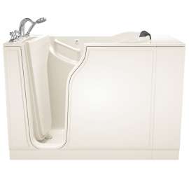 Gelcoat Wit 30-In X 52-In Walk-In Air Spa Bathtub With Left Hand Drain