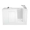 28-in. x 48-in. Walk-in Whirlpool Bathtub with Right-Hand Drain and Tub Faucet in White