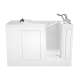 28-in. x 48-in. Walk-in Air Spa and Whirlpool Bathtub with Right-Hand Drain and Tub Faucet in White