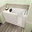 28-in. x 48-in. Walk-in Air Spa and Whirlpool Bathtub with Right-Hand Drain and Tub Faucet in White