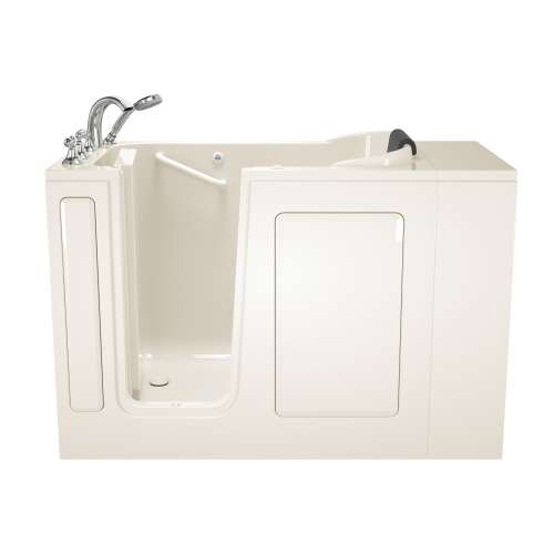 2848.109.AL-M Gelcoat Wit 28-in. x 48-in. Walk-in Air Spa Bathtub with Left-Hand Drain and Tub Faucet
