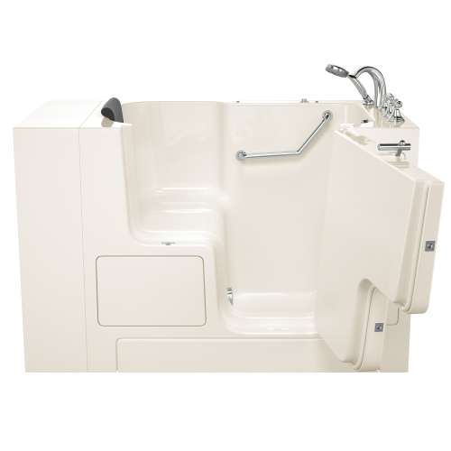 3252OD.109.SRL-PC 32-in. x 52-in. Outward Opening Door Walk-In Soaking Bathtub with Right Door/Drain and Tub Faucet in Linen