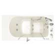 Gelcoat Wit 30-In X 52-In Walk-In Jet Massage Bathtub With Right Hand Drain