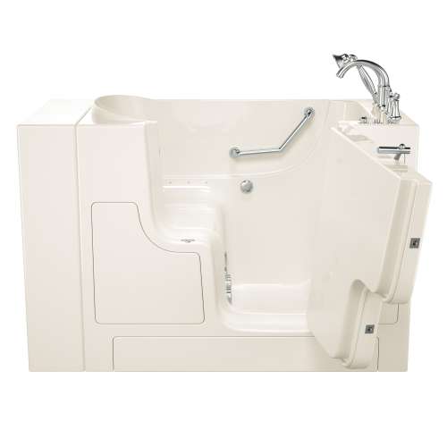 SS9OD5230RD-PC-M Gelcoat Wit 30-in. x 52-in. Outward Opening Door Walk-In Air Massage and Jet Massage Bathtub with Tub Faucet