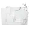 30-in. x 52-in. Outward Opening Door Walk-In Air Massage Bathtub with Tub Faucet in White