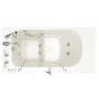 Gelcoat Wit 30-In X 52-In Walk-In Air Massage And Jet Masage Bathtub With Left Hand Drain